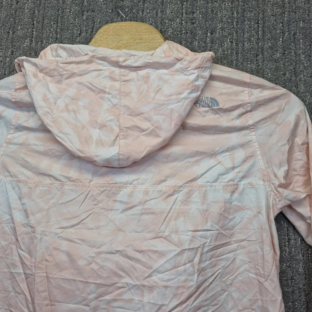 The North Face Fanorak Womens M Windwall Packable Anorak Jacket Pink Tie Dye